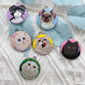 10pcs cartoon animal cat ename - Earrings recension och pris