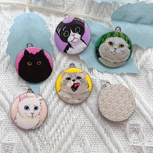 10pcs cartoon animal cat ename - Earrings recension och pris