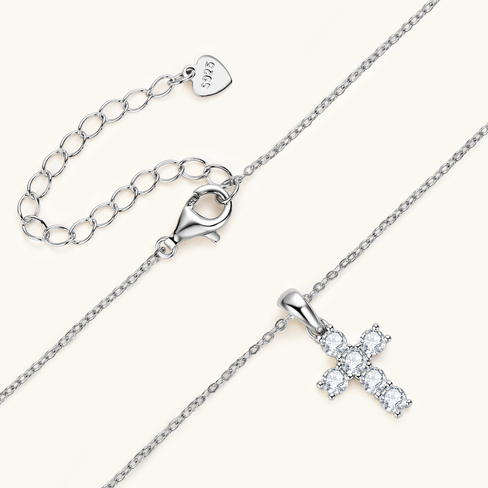 Abestecom 14K Gold Plated Four - Cross Pendant Necklace Gold recension och pris
