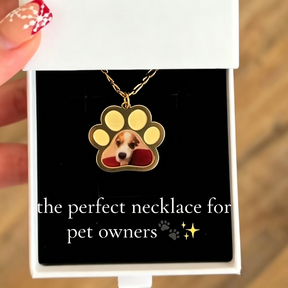 Personalized Pet Paw Colors Pr - Custom Name Necklace Stainless Steel recension och pris
