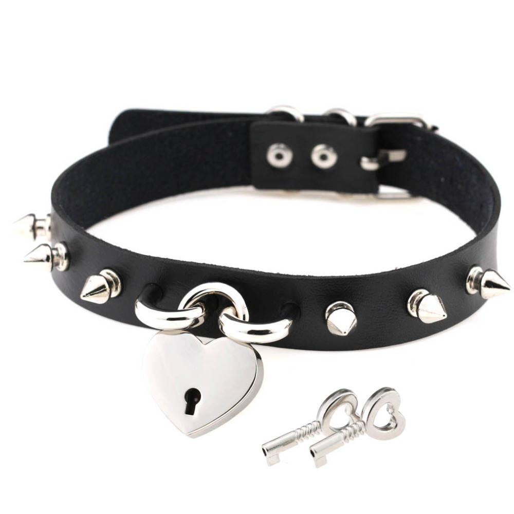 Punk Spike Choker Necklaces fo - Goth Punk Spike Choker recension och pris