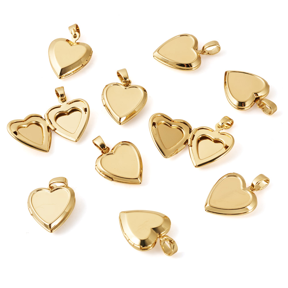 10pcs Heart Photo Locket Penda - Heart Locket Necklace Photo recension och pris