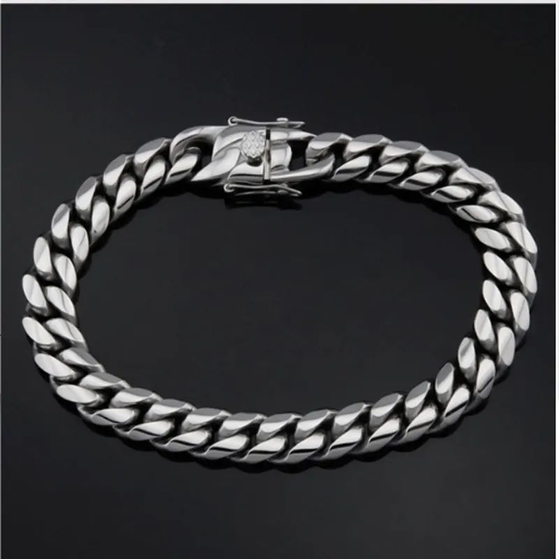 316L Stainless Steel Miami Cur - Cuban Link Chain 12Mm recension och pris