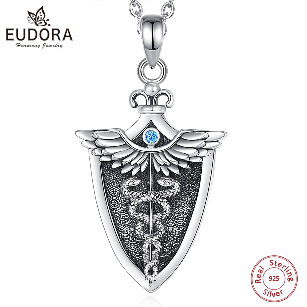 Eudora Original 925 Sterling S - 925 Sterling Silver Chain Necklace Men recension och pris