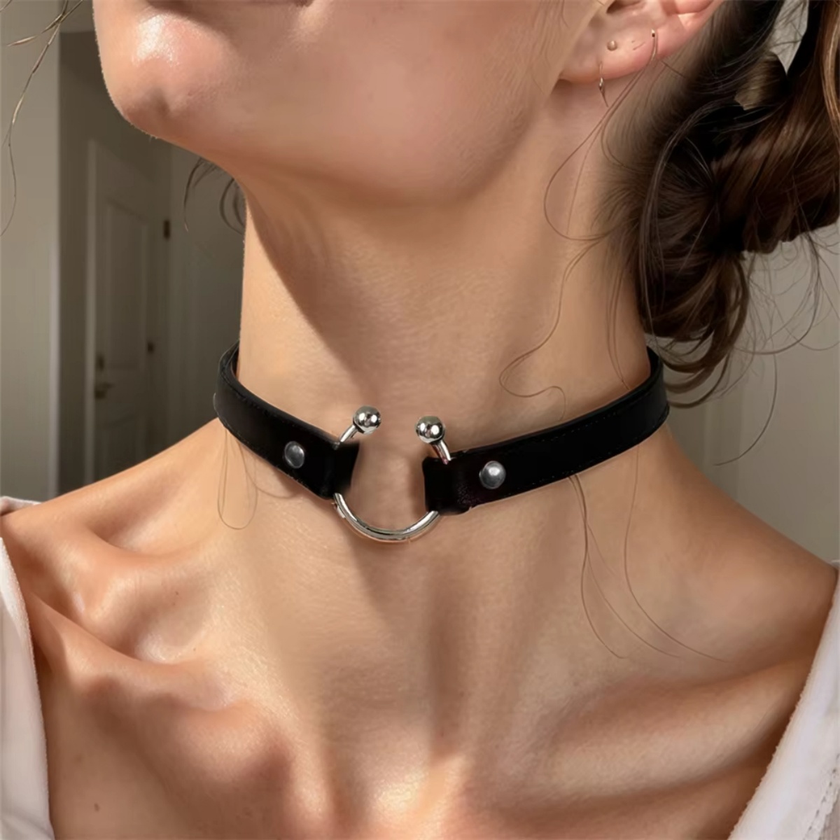 Fashion PU Leather Spiked Chok - Goth Punk Spike Choker recension och pris