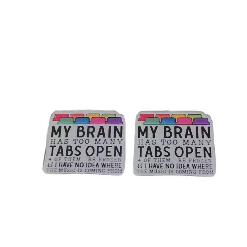 10pcs acrylic colored letter e - Earrings recension och pris