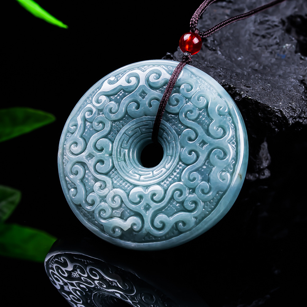 Natural Burmese Jadeite Flower - Necklaces recension och pris