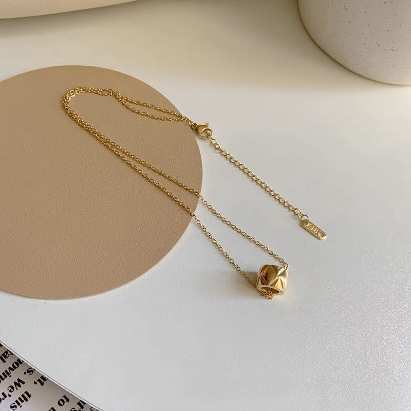 Luxury Golden Rhombus Cross Ci - Cross Pendant Necklace Gold recension och pris