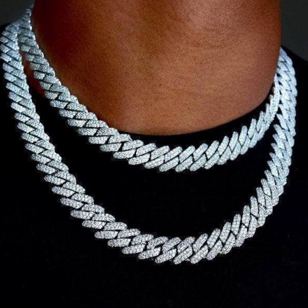 14mm Iced Out  Prong Cuban Lin - Cuban Link Chain 12Mm recension och pris