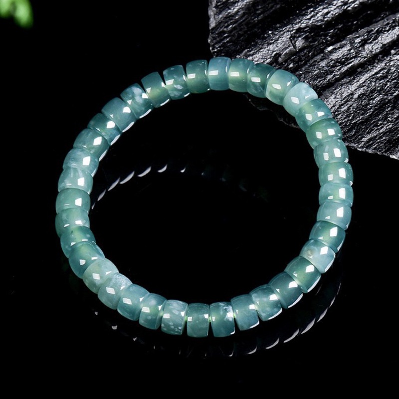 Natural Grade A Jadeite Blue W - Bracelets recension och pris