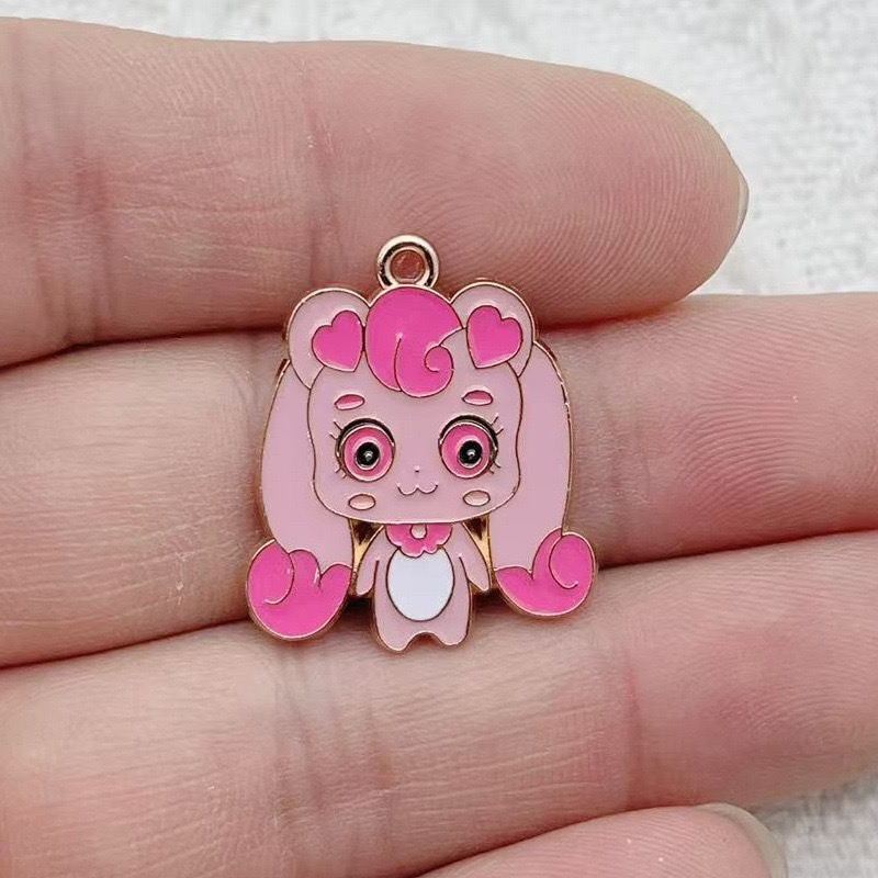 10pcs Cartoon Cute Drip Oil Al - Earrings recension och pris
