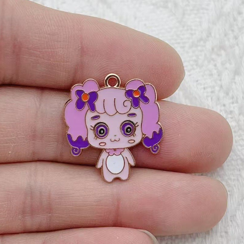 10pcs Cartoon Cute Drip Oil Al - Earrings recension och pris