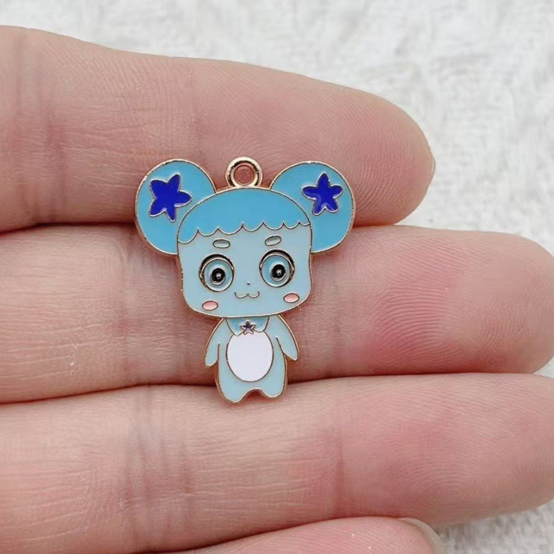 10pcs Cartoon Cute Drip Oil Al - Earrings recension och pris