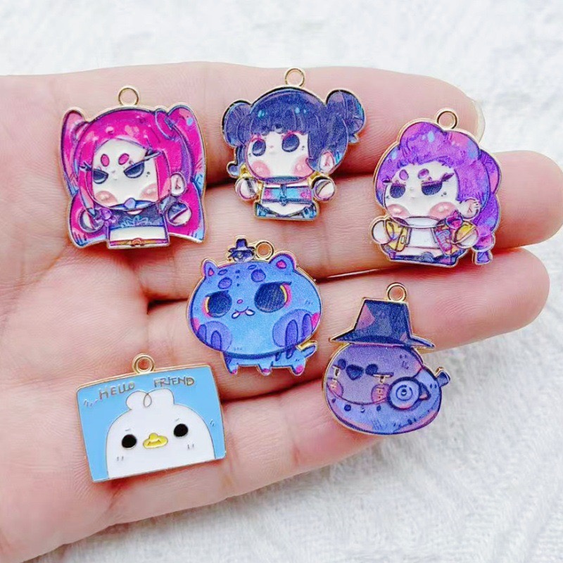 10pcs Cartoon Anime Pendant Oi - Earrings recension och pris