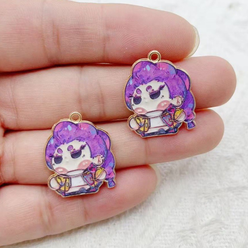 10pcs Cartoon Anime Pendant Oi - Earrings recension och pris