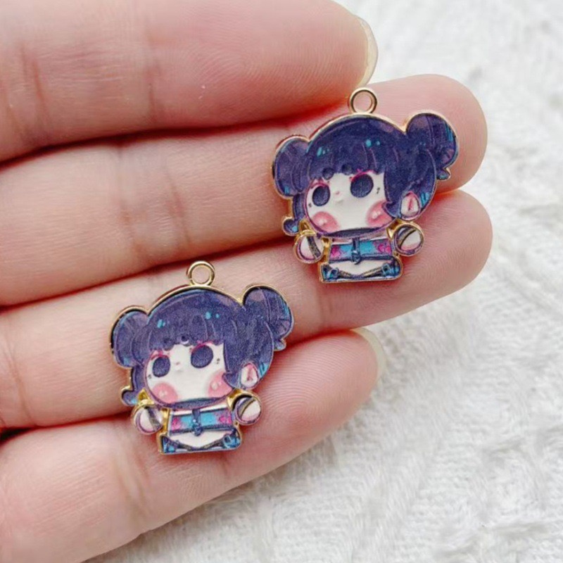 10pcs Cartoon Anime Pendant Oi - Earrings recension och pris