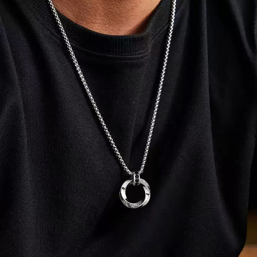 New 925 Sterling Silver Neckla - 925 Sterling Silver Chain Necklace Men recension och pris