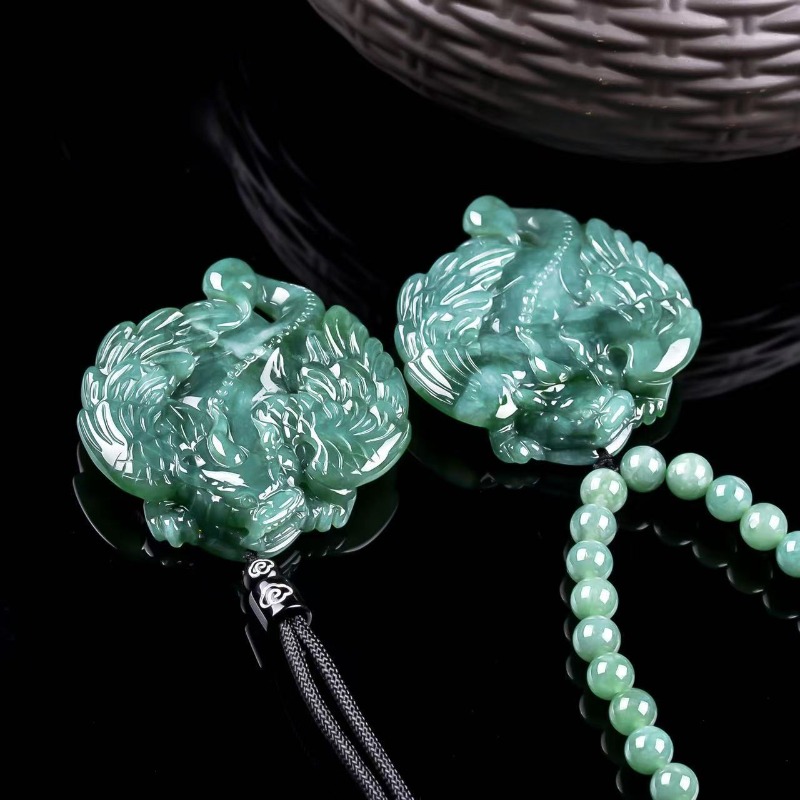 Natural Real Emerald Blue Wate - Necklaces recension och pris