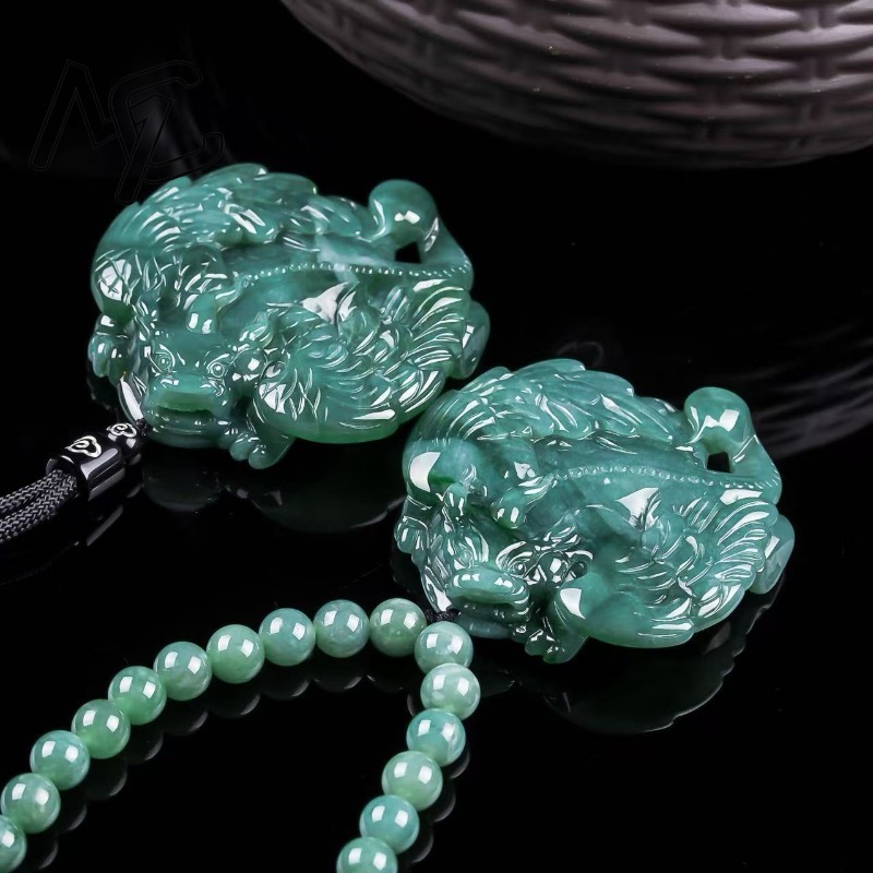 Natural Real Emerald Blue Wate - Necklaces recension och pris