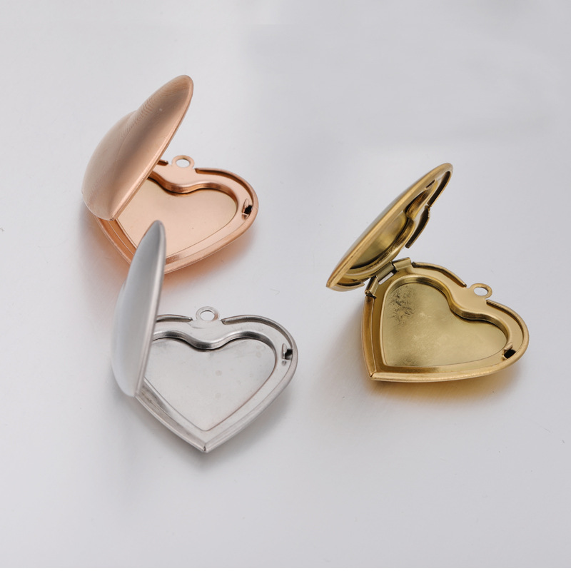 Fnixtar 10pcs Heart Photo Fram - Heart Locket Necklace Photo recension och pris