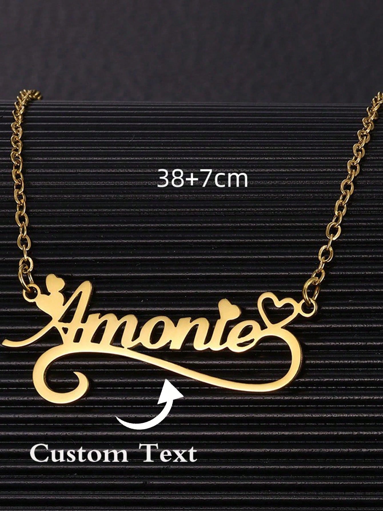 Custom Name Hollow Heart Neckl - Custom Name Necklace Stainless Steel recension och pris