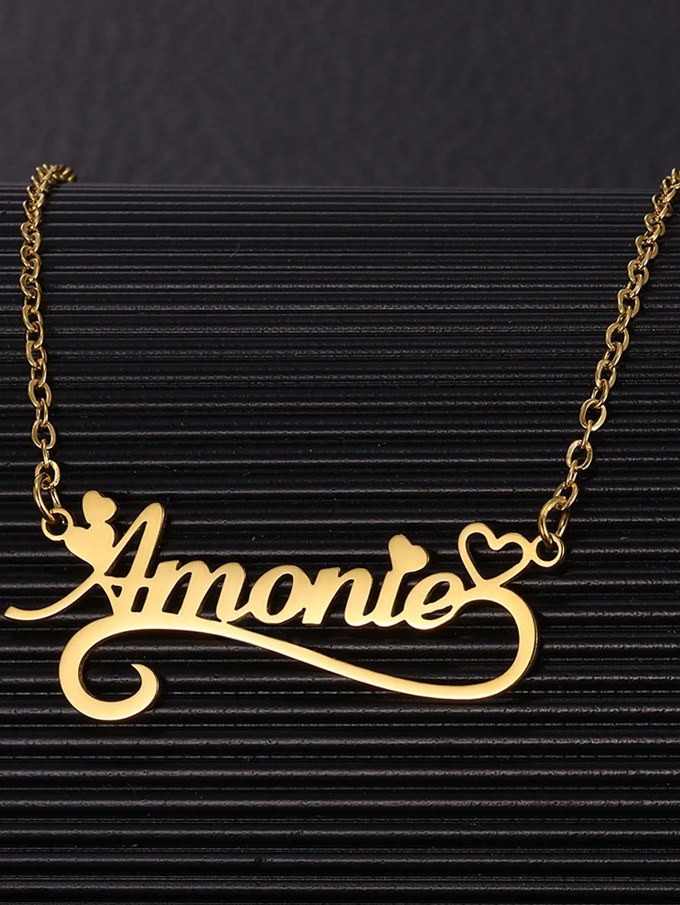 Custom Name Hollow Heart Neckl - Custom Name Necklace Stainless Steel recension och pris