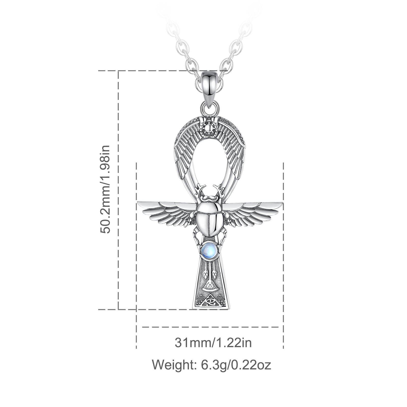 Eudora 925 Sterling Silver Anc - 925 Sterling Silver Chain Necklace Men recension och pris