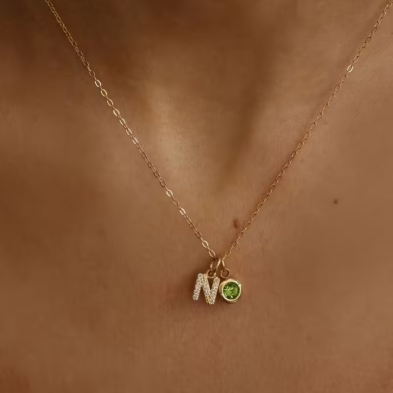 Custom A-Z Initial Letter Neck - Custom Name Necklace Stainless Steel recension och pris