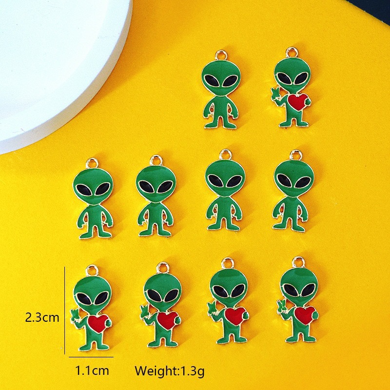 10pcs Simple Alien Alloy Drip  - Earrings recension och pris