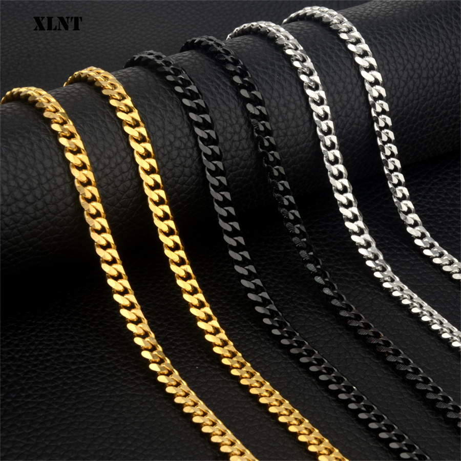 3/5/7/9/11mm Men's Silver Colo - Cuban Link Chain 12Mm recension och pris