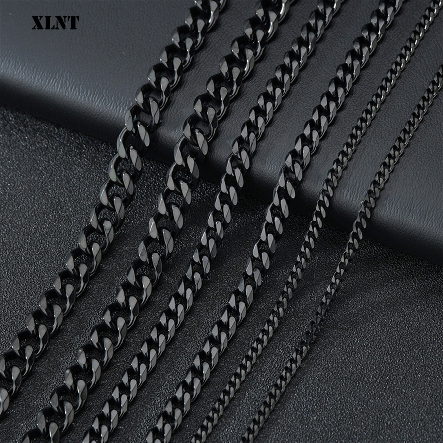 3/5/7/9/11mm Men's Silver Colo - Cuban Link Chain 12Mm recension och pris