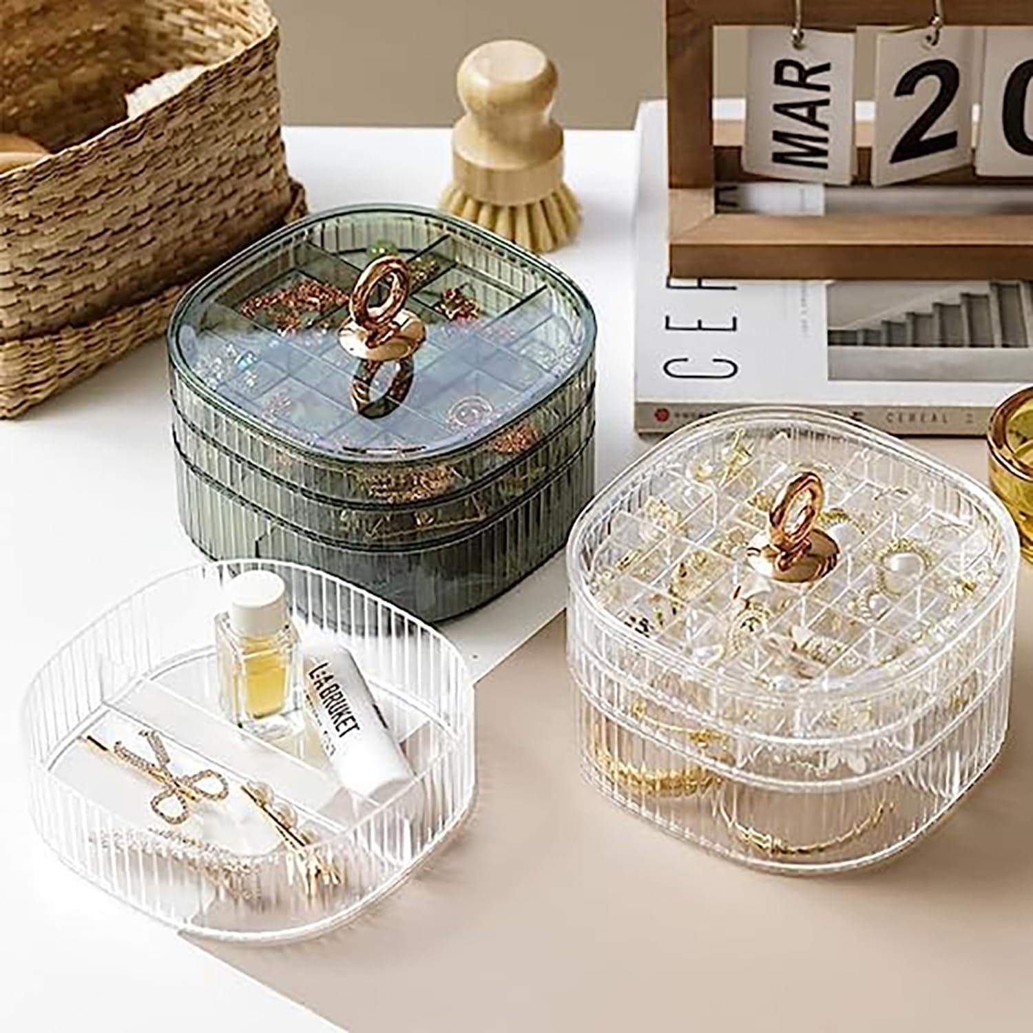 Transparent Jewelry Box 3-Laye - Rings recension och pris