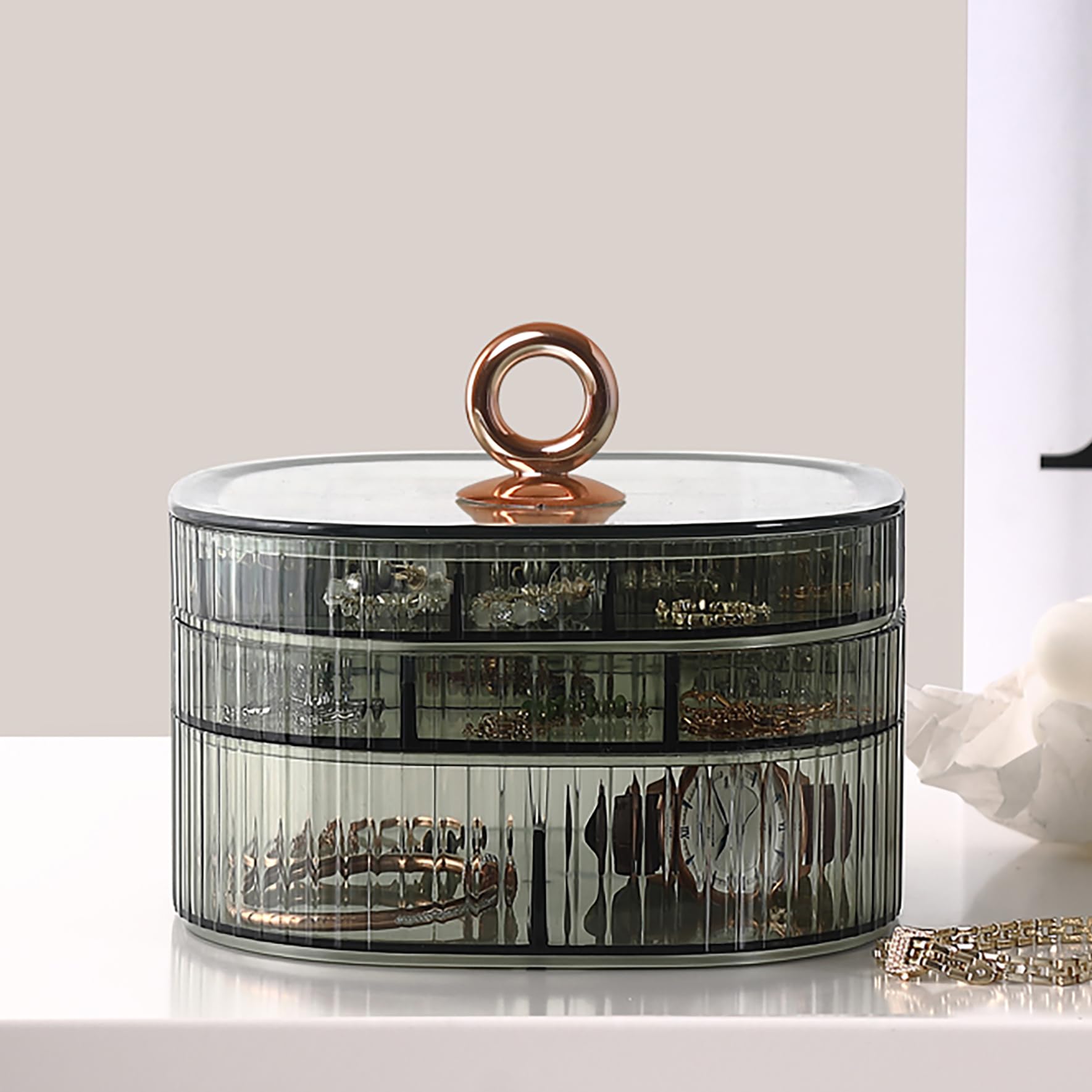 Transparent Jewelry Box 3-Laye - Rings recension och pris