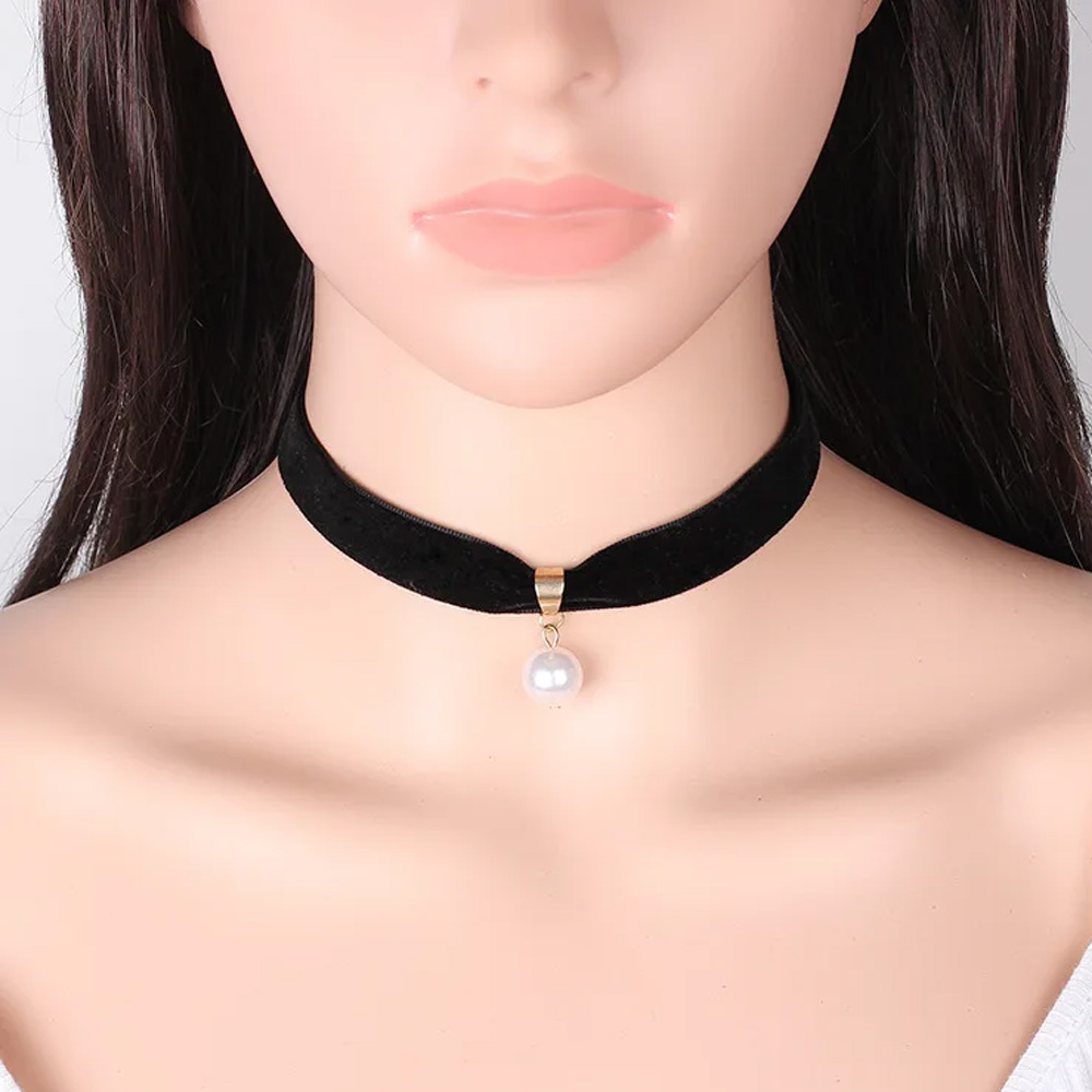 Simple Vintage Pearl Choker Sh - Pearl Choker Necklace Vintage recension och pris