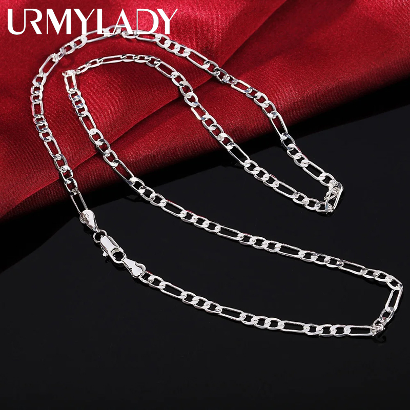 40-75cm 925 sterling Silver 16 - Cuban Link Chain 12Mm recension och pris