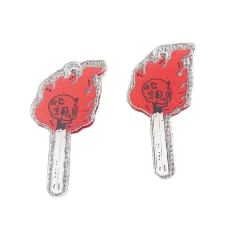 10pcs acrylic skull pendant, D - Earrings recension och pris