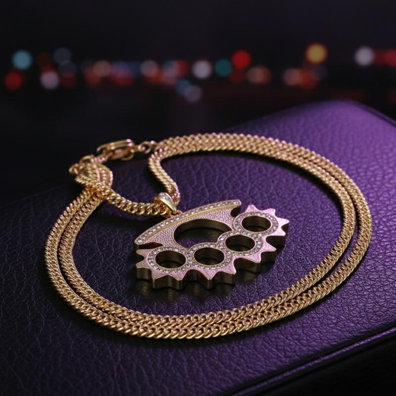 Y2K Punk Stainless Steel Penda - Layered Pendant Necklace Aesthetic recension och pris