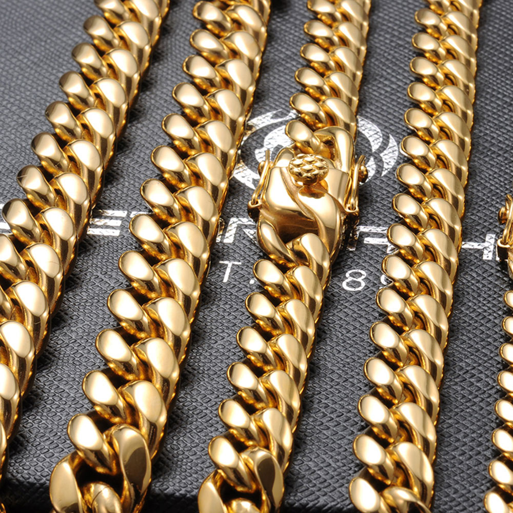 6mm/8mm/10mm/12mm Hip-Hop High - Cuban Link Chain 12Mm recension och pris