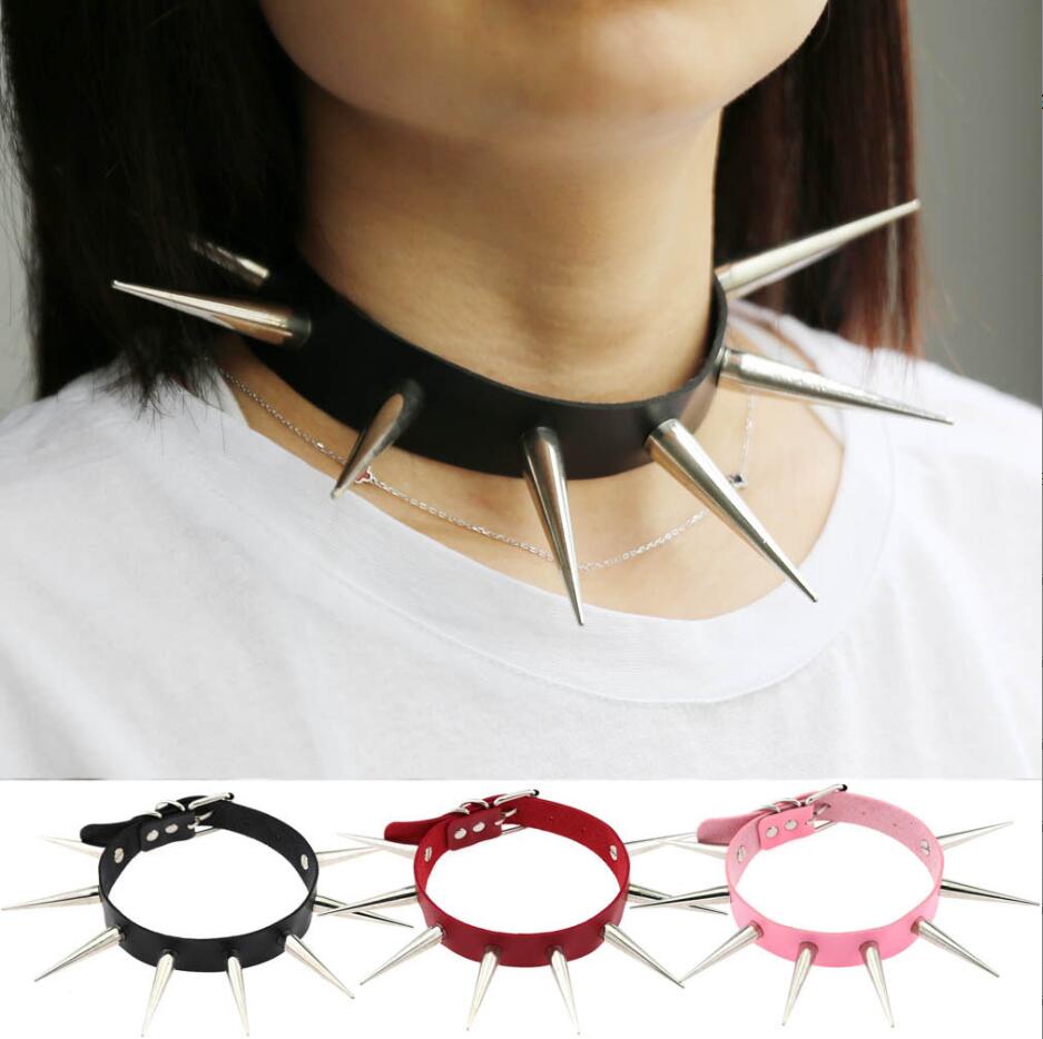 Emo Spike Choker Punk Collar F - Goth Punk Spike Choker recension och pris