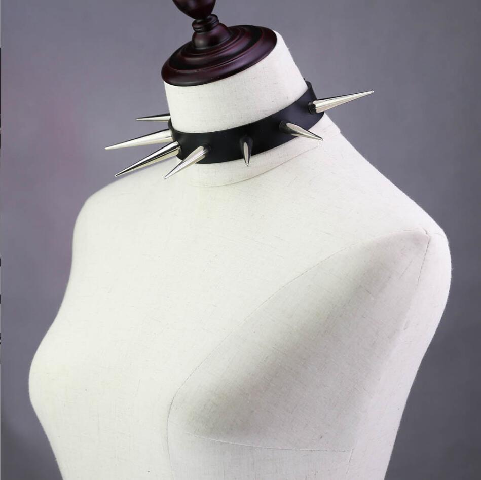 Emo Spike Choker Punk Collar F - Goth Punk Spike Choker recension och pris