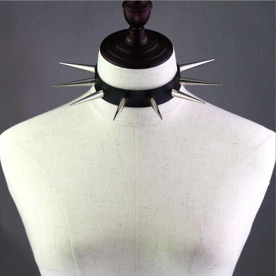 Emo Spike Choker Punk Collar F - Goth Punk Spike Choker recension och pris