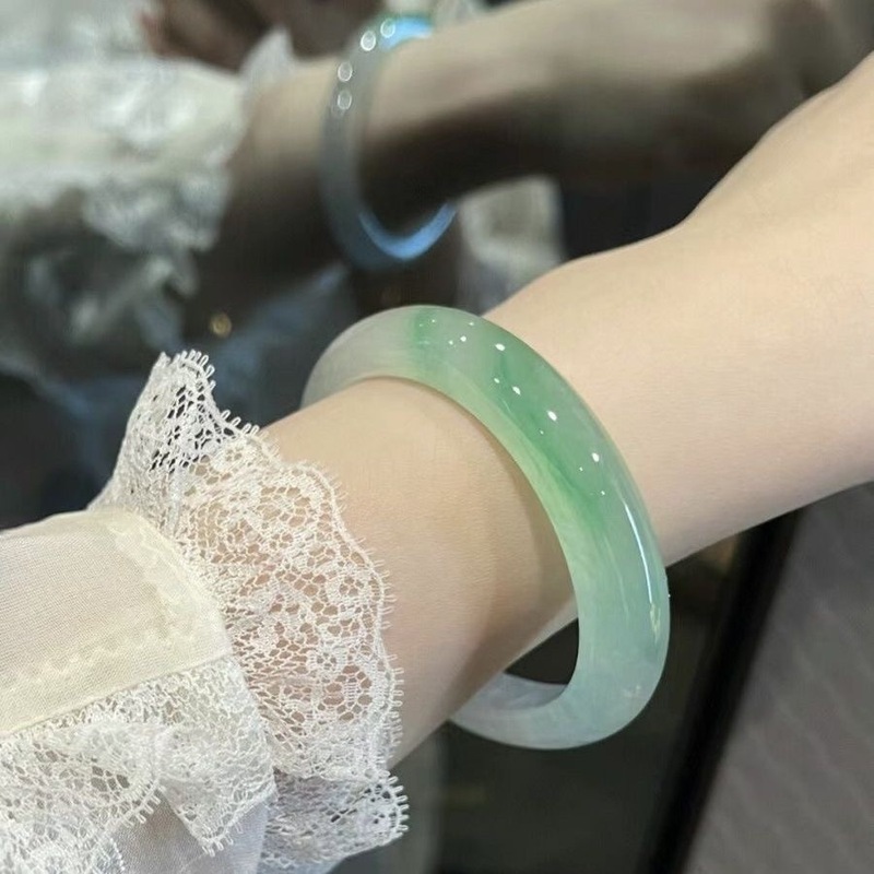 Myanmar ice jade natural with  - Bracelets recension och pris