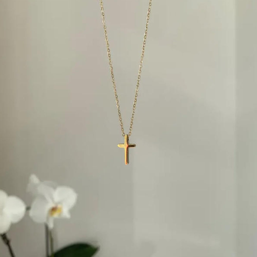 Exquisite gold cross necklace, - Cross Pendant Necklace Gold recension och pris