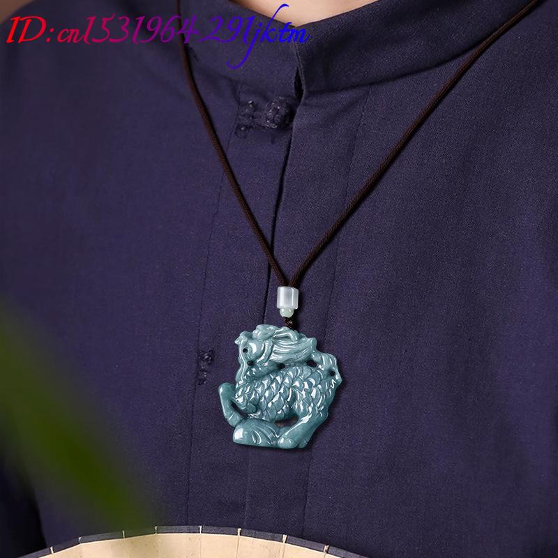 Burmese Jadeite Kylin Pendant  - Necklaces recension och pris