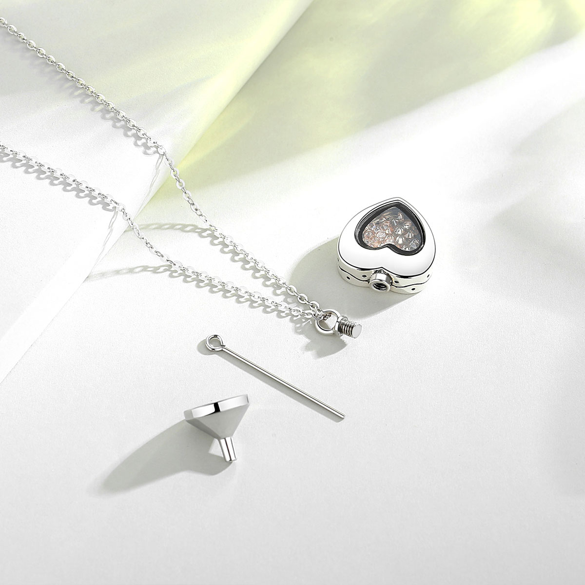 Eudora Sterling Silver Heart L - Heart Locket Necklace Photo recension och pris