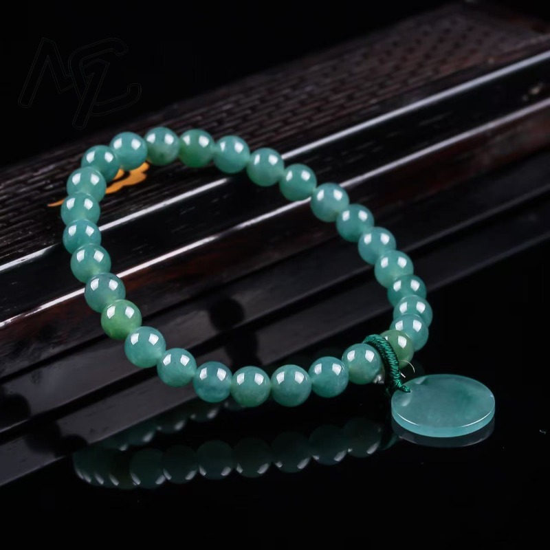 Natural Jadeite Blue Water Not - Bracelets recension och pris