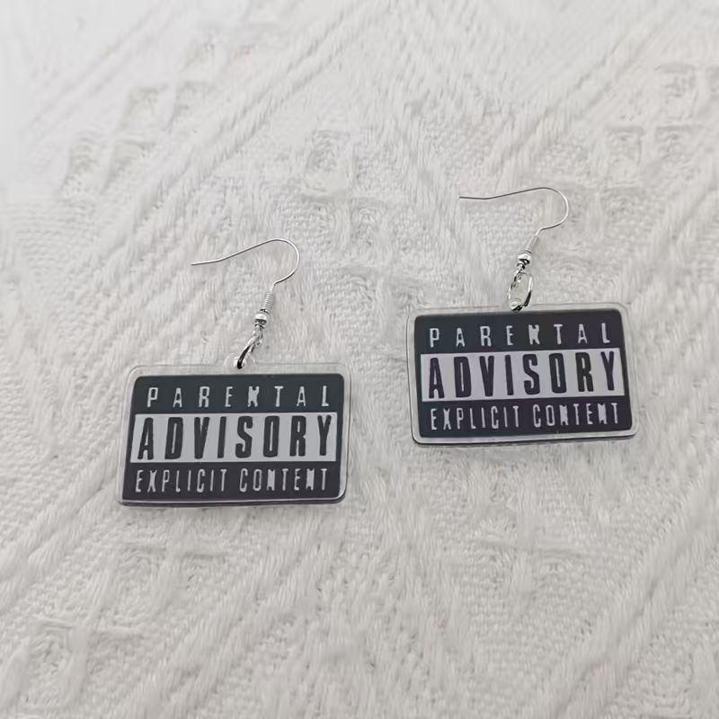 10PCS acrylic black and white  - Earrings recension och pris