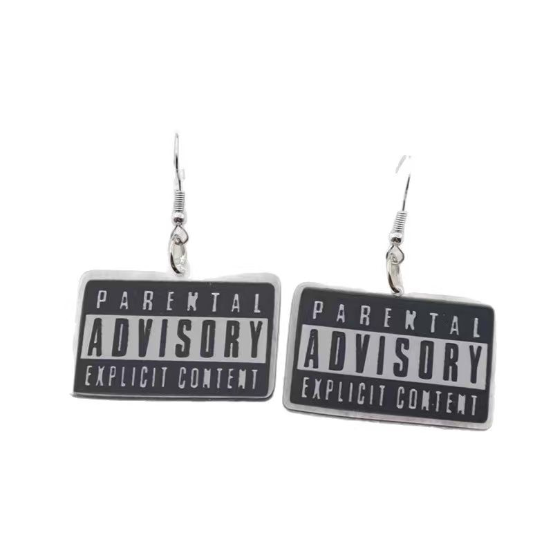 10PCS acrylic black and white  - Earrings recension och pris