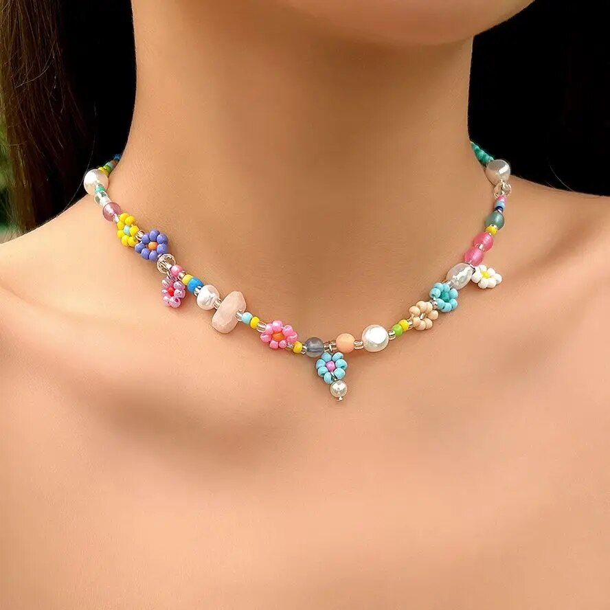 Boho Simple Beads Imitation Pe - Pearl Choker Necklace Vintage recension och pris
