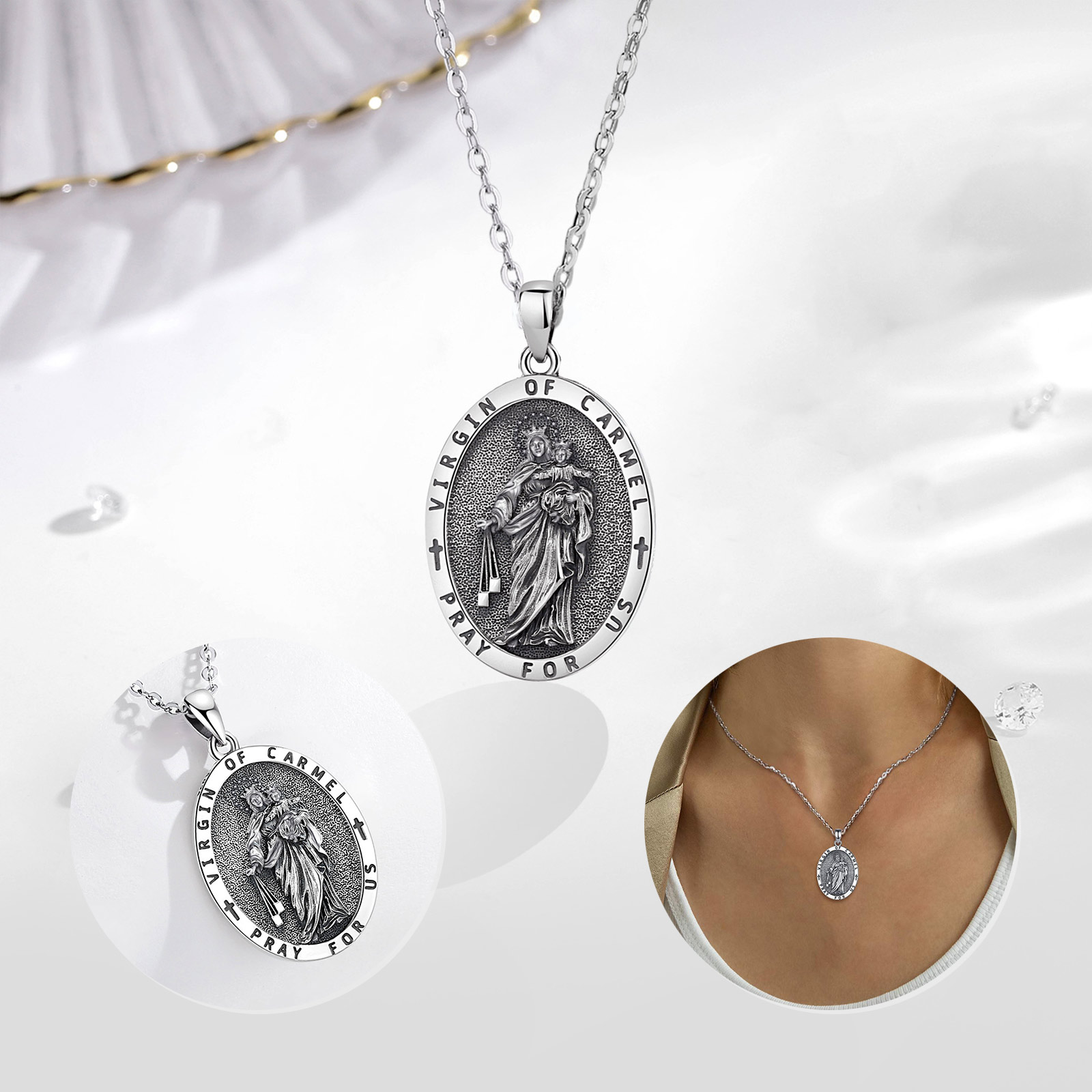 Eudora 925 Sterling Silver Vir - 925 Sterling Silver Chain Necklace Men recension och pris